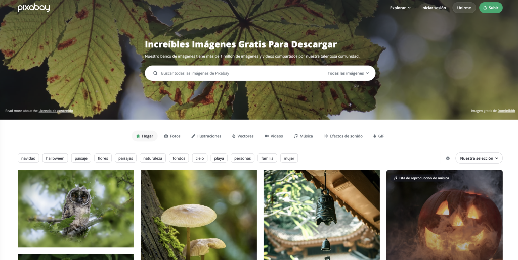 Pixabay és un banc d'imatges gratuit